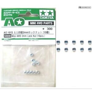 Tamiya 94690 AO-1015 2mm Lock Nut (10pcs.)